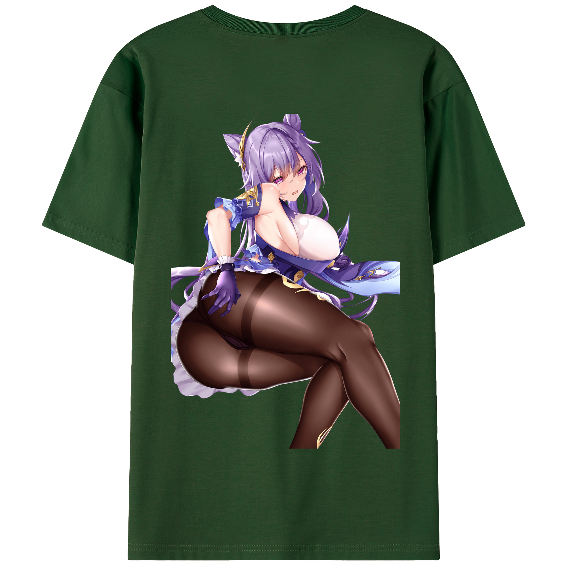 げんし神 刻晴 こくせい genshin Kokusei 綿100％半袖Tシャツ（背面プリント）